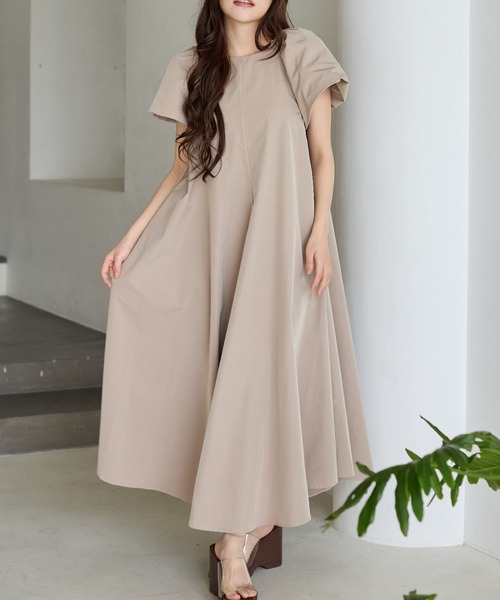 BIRTHDAY BASH(バースデイバッシュ)の「VOLUME SLEEVE A LINE DRESS(ボリュームスリーブAラインドレス)(ワンピース・レディース・ブラック/ホワイト系その他/ピンク/ベージュ・FREE)」の13枚目の写真