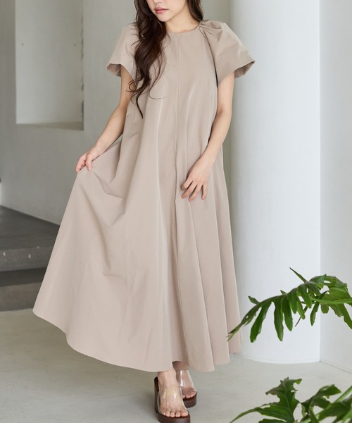 BIRTHDAY BASH(バースデイバッシュ)の「VOLUME SLEEVE A LINE DRESS(ボリュームスリーブAラインドレス)(ワンピース・レディース・ブラック/ホワイト系その他/ピンク/ベージュ・FREE)」の14枚目の写真
