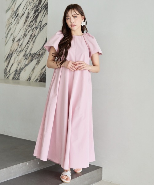 BIRTHDAY BASH(バースデイバッシュ)の「VOLUME SLEEVE A LINE DRESS(ボリュームスリーブAラインドレス)(ワンピース・レディース・ブラック/ホワイト系その他/ピンク/ベージュ・FREE)」の15枚目の写真