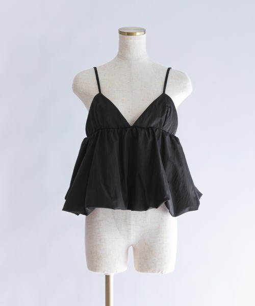 EN NEUME(エンノイム)の「Balloon Gathered Bustier Camisole(キャミソール・レディース・ピンク/ブラック/アイボリー・FREE)」の1枚目の写真