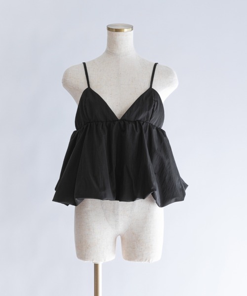 EN NEUME(エンノイム)の「Balloon Gathered Bustier Camisole(キャミソール・レディース・ピンク/ブラック/アイボリー・FREE)」の16枚目の写真