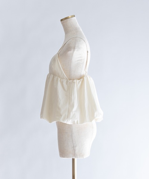 EN NEUME(エンノイム)の「Balloon Gathered Bustier Camisole(キャミソール・レディース・ピンク/ブラック/アイボリー・FREE)」の14枚目の写真