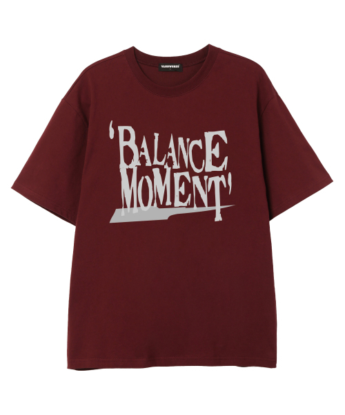 VANNWORKS(バンワークス)の「BALANCE MOMENT 半袖Tシャツ (VS0201) バーガンディ(Tシャツ/カットソー・メンズ・その他・SMALL/MEDIUM/LARGE/X-LARGE/XX-LARGE)」の3枚目の写真