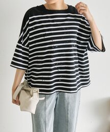 ペイントボーダーTシャツ【SUM1 STYLE×MONT KEMMEL】