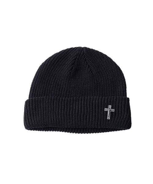Subciety(サブサエティ)の「Cross pin low watch(ニットキャップ/ビーニー・メンズ・ブラック/ネイビー/グレー・FREE)」の4枚目の写真