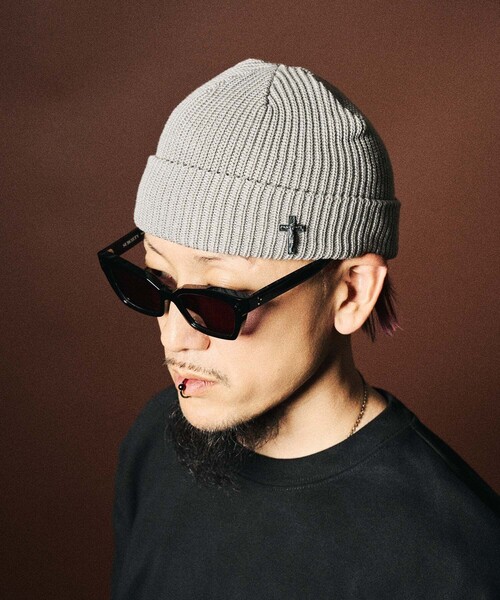 Subciety(サブサエティ)の「Cross pin low watch(ニットキャップ/ビーニー・メンズ・ブラック/ネイビー/グレー・FREE)」の10枚目の写真