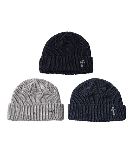 Subciety(サブサエティ)の「Cross pin low watch(ニットキャップ/ビーニー・メンズ・ブラック/ネイビー/グレー・FREE)」の17枚目の写真