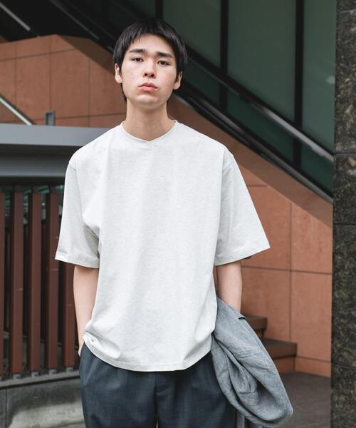 URBAN RESEARCH DOORS(アーバンリサーチドアーズ)の「『速乾/接触冷感/UVカット』Sorona ラウンドカラーショートスリーブTシャツ(Tシャツ/カットソー・メンズ・ライトグレー/ボルドー/ブラック・LARGE/MEDIUM)」の15枚目の写真