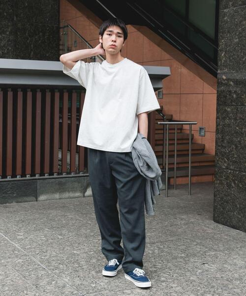 URBAN RESEARCH DOORS(アーバンリサーチドアーズ)の「『速乾/接触冷感/UVカット』Sorona ラウンドカラーショートスリーブTシャツ(Tシャツ/カットソー・メンズ・ライトグレー/ボルドー/ブラック・LARGE/MEDIUM)」の17枚目の写真