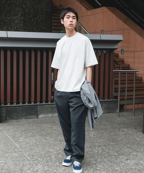 URBAN RESEARCH DOORS(アーバンリサーチドアーズ)の「『速乾/接触冷感/UVカット』Sorona ラウンドカラーショートスリーブTシャツ(Tシャツ/カットソー・メンズ・ライトグレー/ボルドー/ブラック・LARGE/MEDIUM)」の18枚目の写真