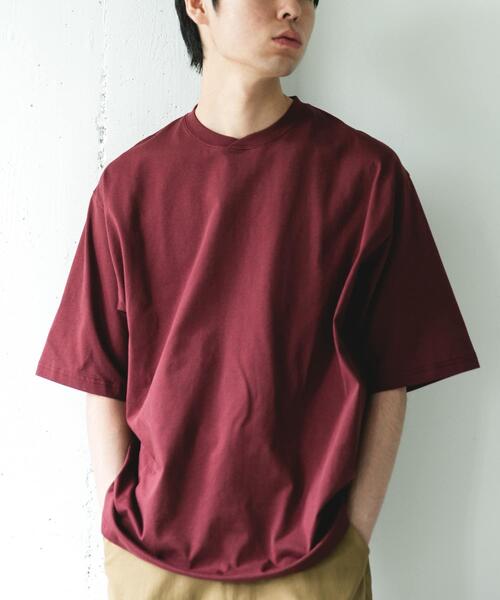 URBAN RESEARCH DOORS(アーバンリサーチドアーズ)の「『速乾/接触冷感/UVカット』Sorona ラウンドカラーショートスリーブTシャツ(Tシャツ/カットソー・メンズ・ライトグレー/ボルドー/ブラック・LARGE/MEDIUM)」の21枚目の写真