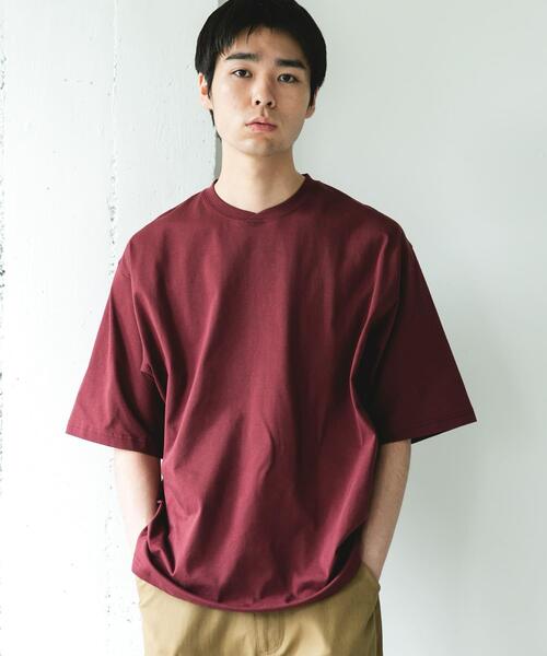 URBAN RESEARCH DOORS(アーバンリサーチドアーズ)の「『速乾/接触冷感/UVカット』Sorona ラウンドカラーショートスリーブTシャツ(Tシャツ/カットソー・メンズ・ライトグレー/ボルドー/ブラック・LARGE/MEDIUM)」の22枚目の写真