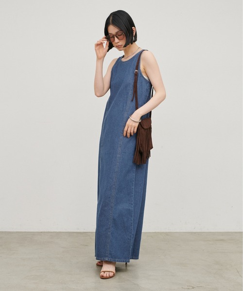 LARUTA（ラルータ）の「【LARUTA】ライトオンスバックオープンワンピース（ワンピース・レディース・ブラック/ブルー・MEDIUM）」の14枚目の写真