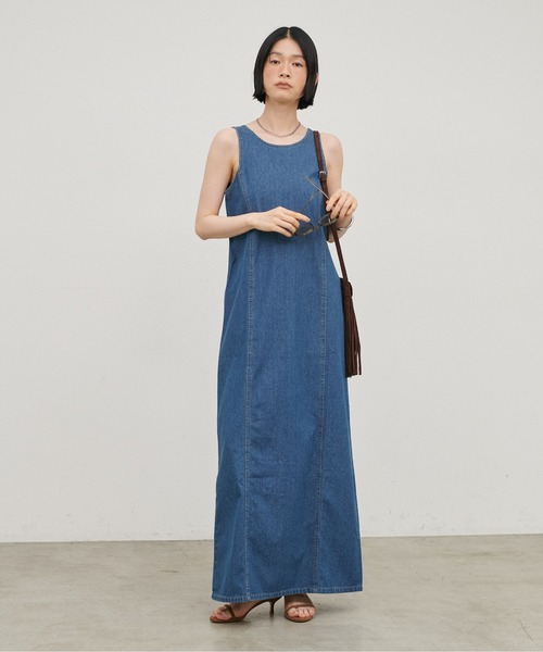 LARUTA（ラルータ）の「【LARUTA】ライトオンスバックオープンワンピース（ワンピース・レディース・ブラック/ブルー・MEDIUM）」の15枚目の写真