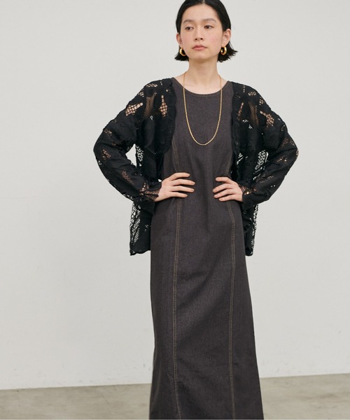 LARUTA（ラルータ）の「【LARUTA】ライトオンスバックオープンワンピース（ワンピース・レディース・ブラック/ブルー・MEDIUM）」の22枚目の写真
