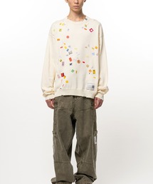 Maison MIHARA YASUHIRO | Price Tag Sticker Printed Knit Sweater(ニット/セーター)