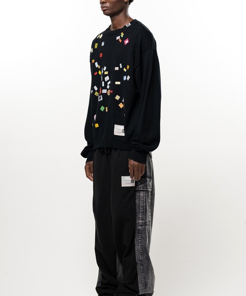 Maison MIHARA YASUHIRO(メゾンミハラヤスヒロ)の「Price Tag Sticker Printed Knit Sweater(ニット/セーター・メンズ・ホワイト/グレー/ブラック・44/46/48)」の10枚目の写真