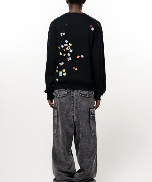 Maison MIHARA YASUHIRO(メゾンミハラヤスヒロ)の「Price Tag Sticker Printed Knit Sweater(ニット/セーター・メンズ・ホワイト/グレー/ブラック・44/46/48)」の11枚目の写真
