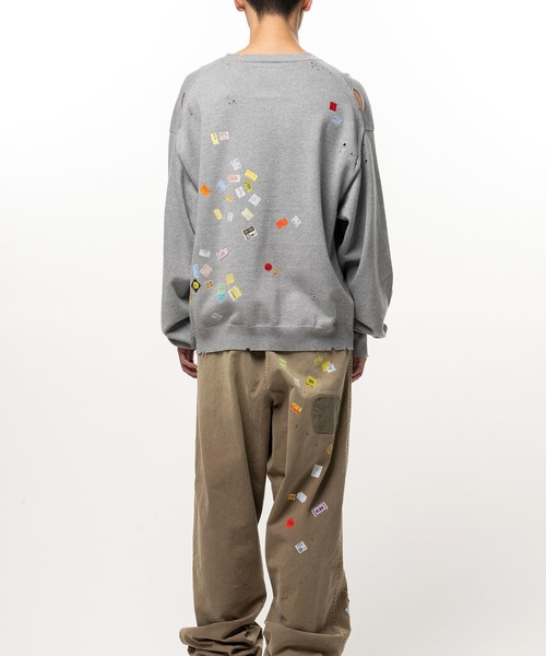 Maison MIHARA YASUHIRO(メゾンミハラヤスヒロ)の「Price Tag Sticker Printed Knit Sweater(ニット/セーター・メンズ・ホワイト/グレー/ブラック・44/46/48)」の16枚目の写真