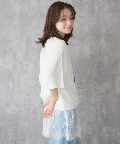 RETRO GIRL(レトロガール)の「cityフォトBIGTEE(Tシャツ/カットソー・レディース・チャコールグレー/グリーン/ホワイト・FREE)」の18枚目の写真