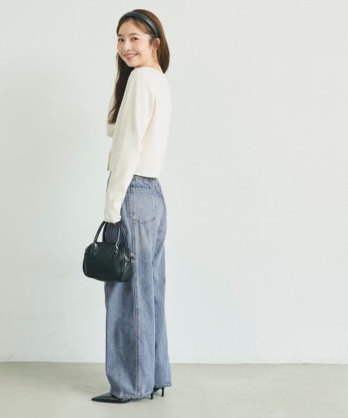 coca(coca)(コカ)の「カーブデニムパンツ(デニムパンツ・レディース・インディゴブルー/ブルー・S/L/M)」の12枚目の写真