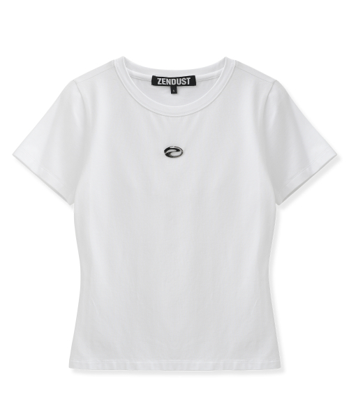 ZENDUST（ジェンダスト）の「Fofana Slimfit Tee CHARCOAL（Tシャツ/カットソー・レディース・チャコールグレー・SMALL/MEDIUM）」の4枚目の写真