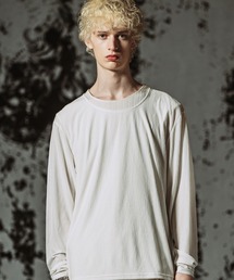 【NO ID.】 Layered C/N Pullover / レイヤードクルーネックプルオーバー