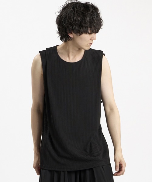 NO ID.（ノーアイディ）の「【NO ID.】 Layered C/N Pullover / レイヤードクルーネックプルオーバー（Tシャツ/カットソー・メンズ・グレー/ブラック/ホワイト・ONE SIZE）」の12枚目の写真