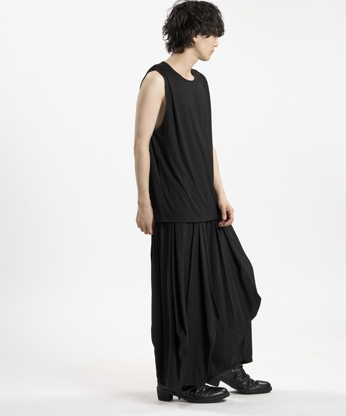 NO ID.（ノーアイディ）の「【NO ID.】 Layered C/N Pullover / レイヤードクルーネックプルオーバー（Tシャツ/カットソー・メンズ・グレー/ブラック/ホワイト・ONE SIZE）」の13枚目の写真
