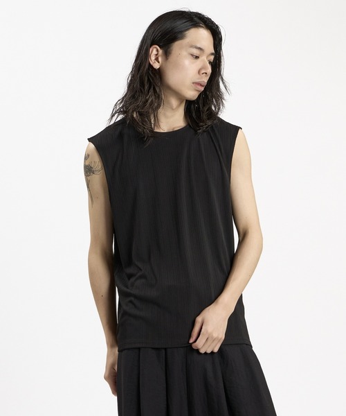 NO ID.（ノーアイディ）の「【NO ID.】 Layered C/N Pullover / レイヤードクルーネックプルオーバー（Tシャツ/カットソー・メンズ・グレー/ブラック/ホワイト・ONE SIZE）」の16枚目の写真