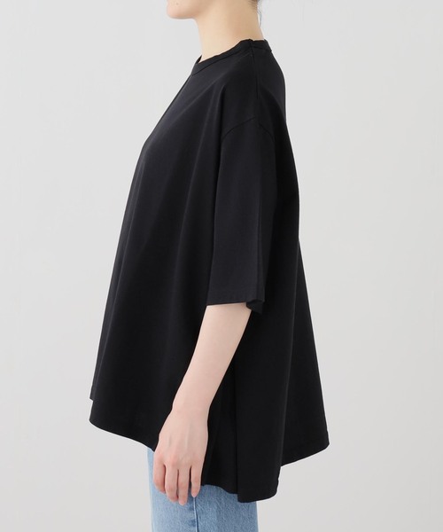 JOURNAL STANDARD LUXE（ジャーナルスタンダード　ラックス）の「バスクジャージ サイドタックプルオーバー（Tシャツ/カットソー・レディース・ホワイト/ブラック/ブラック系その他・FREE）」の8枚目の写真