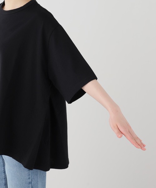 JOURNAL STANDARD LUXE（ジャーナルスタンダード　ラックス）の「バスクジャージ サイドタックプルオーバー（Tシャツ/カットソー・レディース・ホワイト/ブラック/ブラック系その他・FREE）」の10枚目の写真