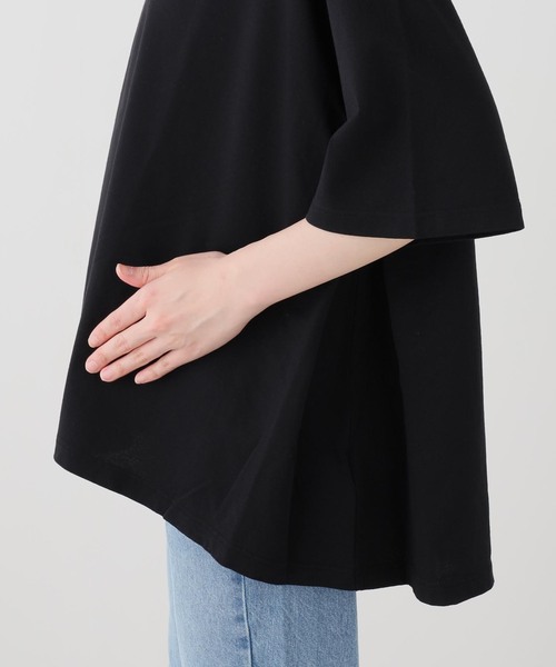 JOURNAL STANDARD LUXE（ジャーナルスタンダード　ラックス）の「バスクジャージ サイドタックプルオーバー（Tシャツ/カットソー・レディース・ホワイト/ブラック/ブラック系その他・FREE）」の11枚目の写真