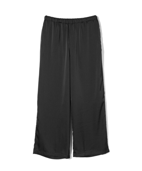 MIDIUMISOLID(ミディウミソリッド)の「MIDIUMISOLID for Ladies サテンイージーパンツ(その他パンツ・レディース・ブラック/アイボリー・FREE)」の2枚目の写真