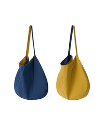 Reversible shoulder bag (Navy/Mustard)