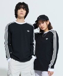 adidas（アディダス）の「スリーストライプス ロングスリーブ Tシャツ   ロンT   アディダスオリジナルス adidas Originals（Tシャツ/カットソー）」