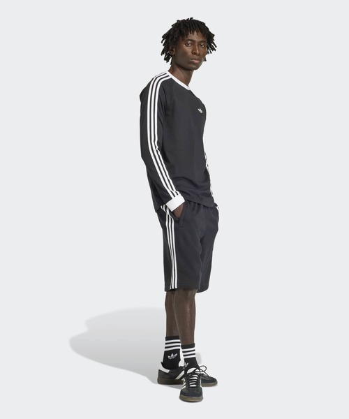 adidas(アディダス)の「スリーストライプス ロングスリーブ Tシャツ / ロンT / アディダスオリジナルス adidas Originals(Tシャツ/カットソー・メンズ・ブラック・SMALL/X-LARGE/MEDIUM/LARGE/X-SMALL/XX-SMALL/3XL/XX-LARGE)」の7枚目の写真