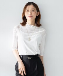 UNTITLED | シアーテレコハイネックトップス(Tシャツ/カットソー)