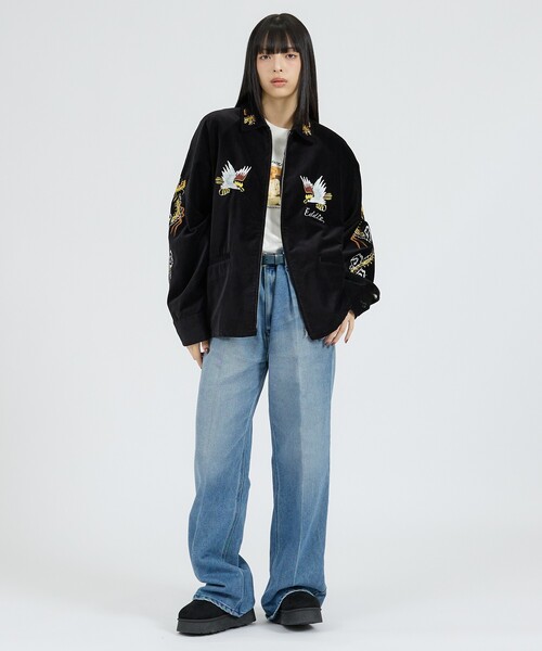 THRIFTY LOOK(スリフティールック)の「【THRIFTY LOOK / スリフティールック】OKINAWA SOUVENIR JACKET / オキナワ / スーベニアジャケット(ブルゾン・メンズ・ブラック系その他2・L/M)」の8枚目の写真