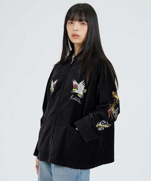 THRIFTY LOOK(スリフティールック)の「【THRIFTY LOOK / スリフティールック】OKINAWA SOUVENIR JACKET / オキナワ / スーベニアジャケット(ブルゾン・メンズ・ブラック系その他2・L/M)」の9枚目の写真