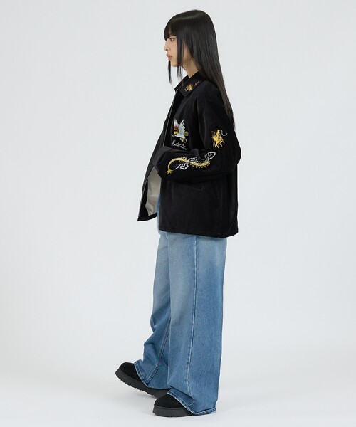 THRIFTY LOOK(スリフティールック)の「【THRIFTY LOOK / スリフティールック】OKINAWA SOUVENIR JACKET / オキナワ / スーベニアジャケット(ブルゾン・メンズ・ブラック系その他2・L/M)」の11枚目の写真