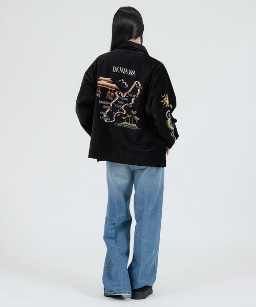 THRIFTY LOOK(スリフティールック)の「【THRIFTY LOOK / スリフティールック】OKINAWA SOUVENIR JACKET / オキナワ / スーベニアジャケット(ブルゾン・メンズ・ブラック系その他2・L/M)」の12枚目の写真