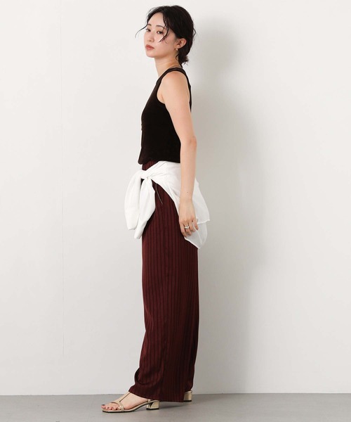 Gready Brilliant(グレディブリリアン)の「ストライプサテンストレート(その他パンツ・レディース・ブラウン/ワイン・38)」の13枚目の写真