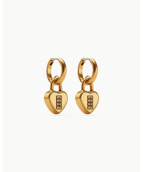MARC JACOBS（マークジェイコブス）の「HEART PADLOCK EARRINGS/ハート パドロック ピアス（ピアス（両耳用）・レディース・シルバー/アンティークゴールド・ONE SIZE）」の2枚目の写真
