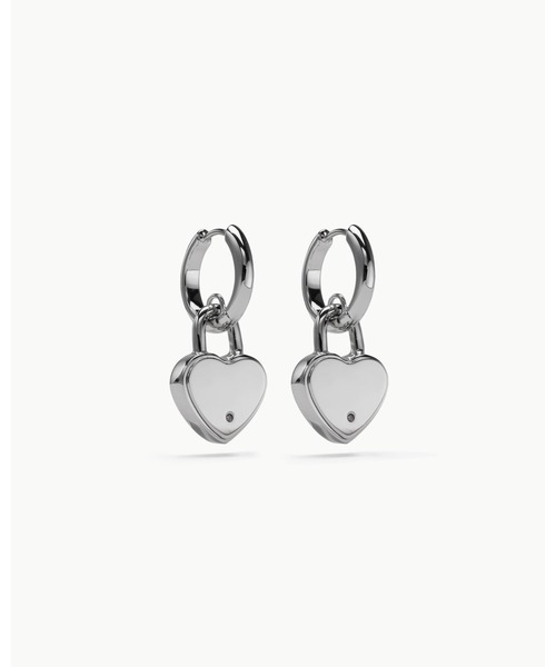 MARC JACOBS（マークジェイコブス）の「HEART PADLOCK EARRINGS/ハート パドロック ピアス（ピアス（両耳用）・レディース・シルバー/アンティークゴールド・ONE SIZE）」の4枚目の写真