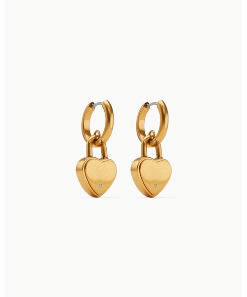 MARC JACOBS（マークジェイコブス）の「HEART PADLOCK EARRINGS/ハート パドロック ピアス（ピアス（両耳用）・レディース・シルバー/アンティークゴールド・ONE SIZE）」の6枚目の写真