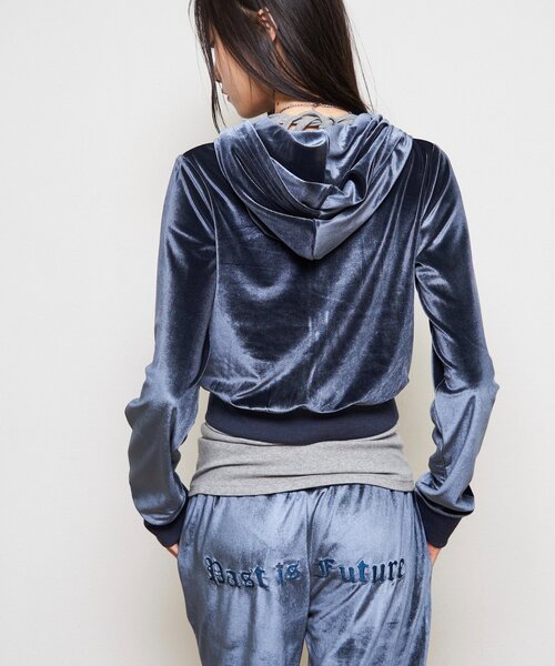WHO'S WHO gallery(フーズフーギャラリー)の「【26AW LOOK掲載品番】ベロアインクドチビパーカー(パーカー・レディース・ブラウン/ピンク/ブルー・FREE)」の20枚目の写真