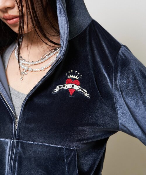 WHO'S WHO gallery(フーズフーギャラリー)の「【26AW LOOK掲載品番】ベロアインクドチビパーカー(パーカー・レディース・ブラウン/ピンク/ブルー・FREE)」の21枚目の写真