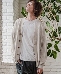mcg3866-Faded Wash V Neck Knit Cardigan ニットカーディガン(PF-262-015)