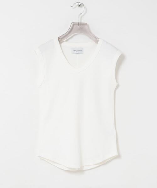 URBAN RESEARCH(アーバンリサーチ)の「new basic BABY SKIN SLEEVELESS(タンクトップ・レディース・オフホワイト/カーキ/ネイビー・FREE)」の6枚目の写真